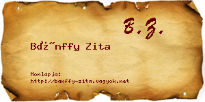 Bánffy Zita névjegykártya